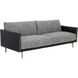 Ashi Nash Zebra / Coal Black Sofa